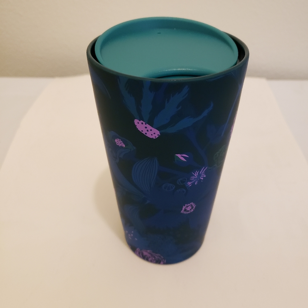 Starbucks Matte Floral Rising 2021 Ceramic Tumbler Cup 12 oz NEW - Picture 5 of 9